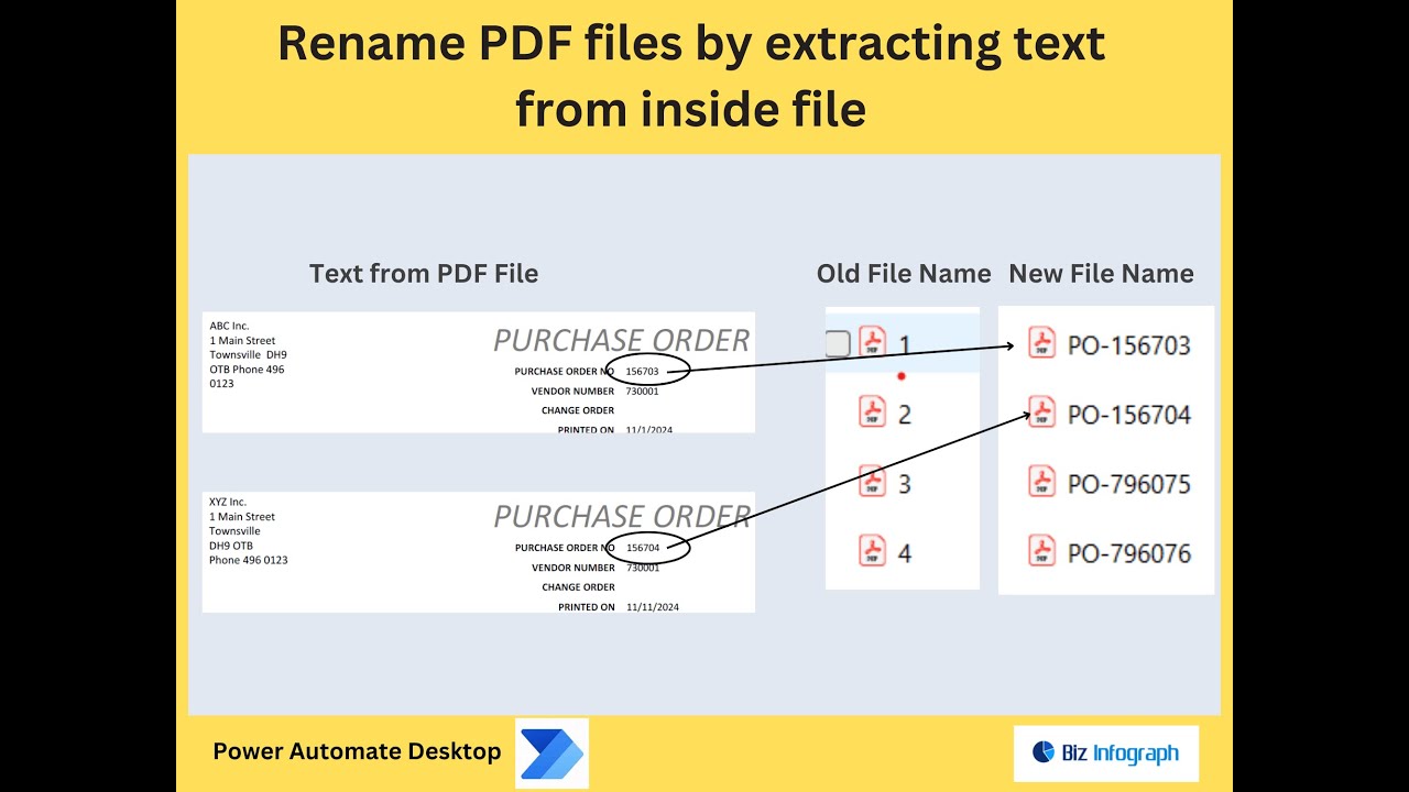 Rename PDF file by Extracting Text