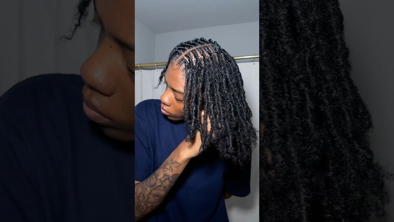 Loc Journey 🍃. My Locs Before The Retwist VS After The Retwist. #retwistlocs #locretwist