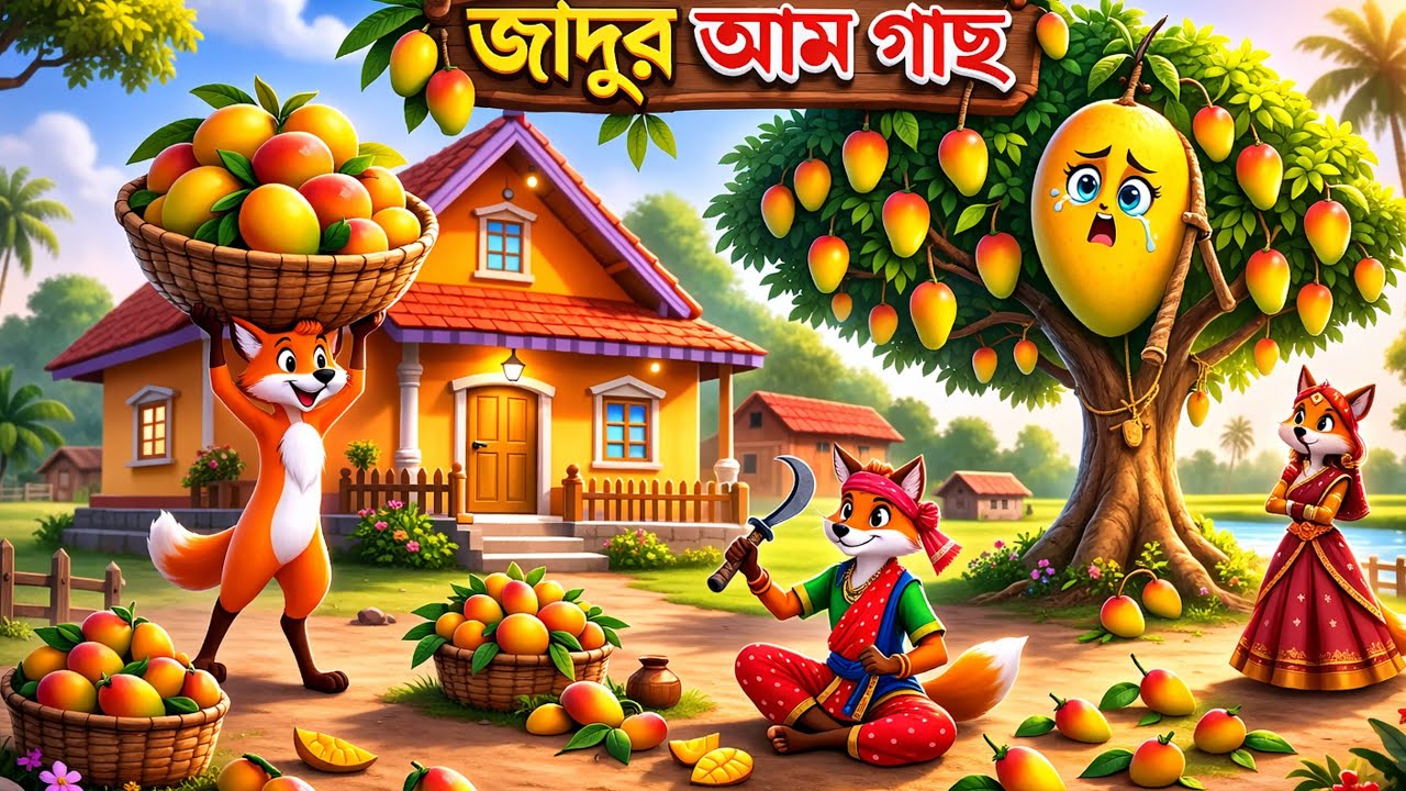টক আম মিস্টি আম | জাদুর আম গাছ |বাংলা শিয়ালের কার্টুন |Fox Cartoon #cartoonbangla​ #shiyalercartoon​