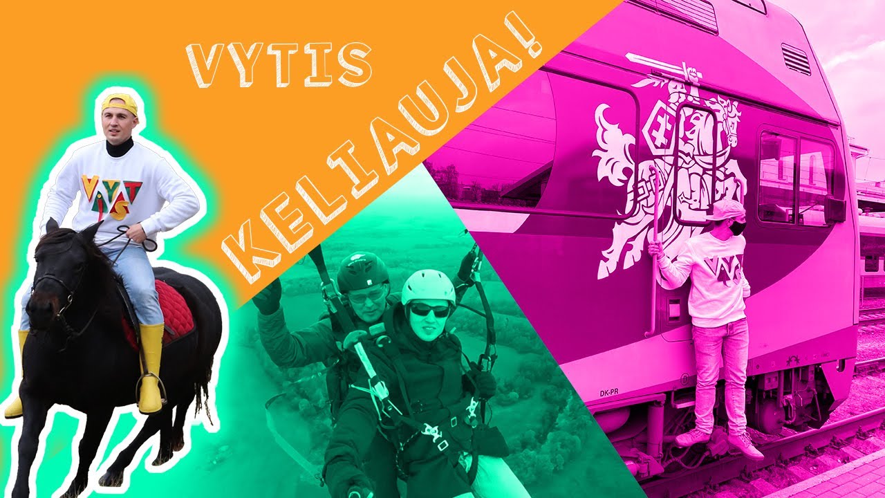 Vytis KELIAUJA 🛴Lietuviški ŽEMAITUKAI🐴 ir kelionė su TRAUKINIU🚂