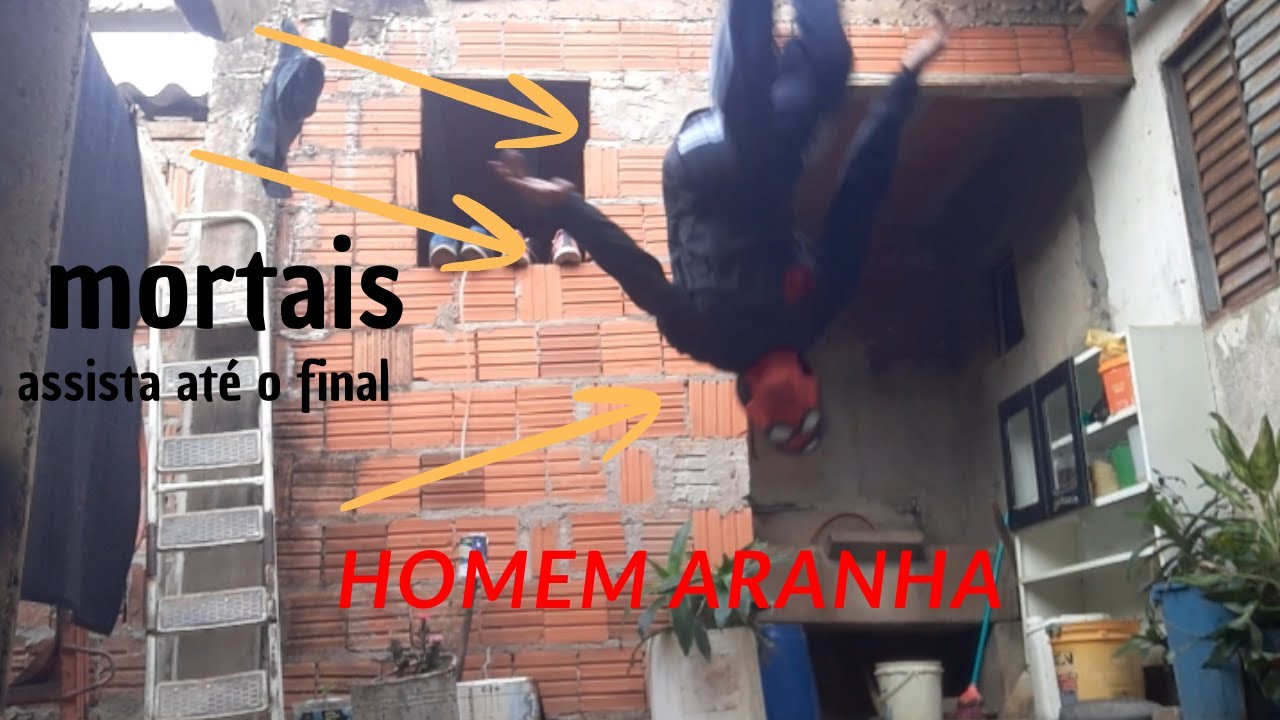 Dia de mortal com homem aranha (assistam até o final)NÃO REPITAM ISSO EM CASA!