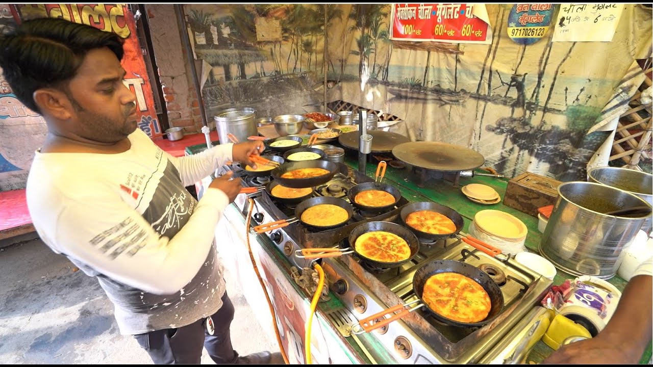 Master Of Moonglet l 12 Moonglet Making Rs. 60/- Only l Ghaziabad Street Food