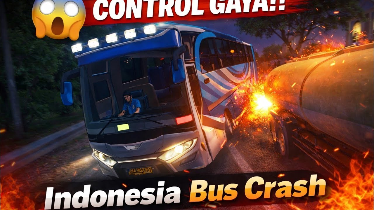 CONTROL GAYA 😱 Aur Bus Seedha Palat Gayi | Indonesia Bus Simulator Gameplay 