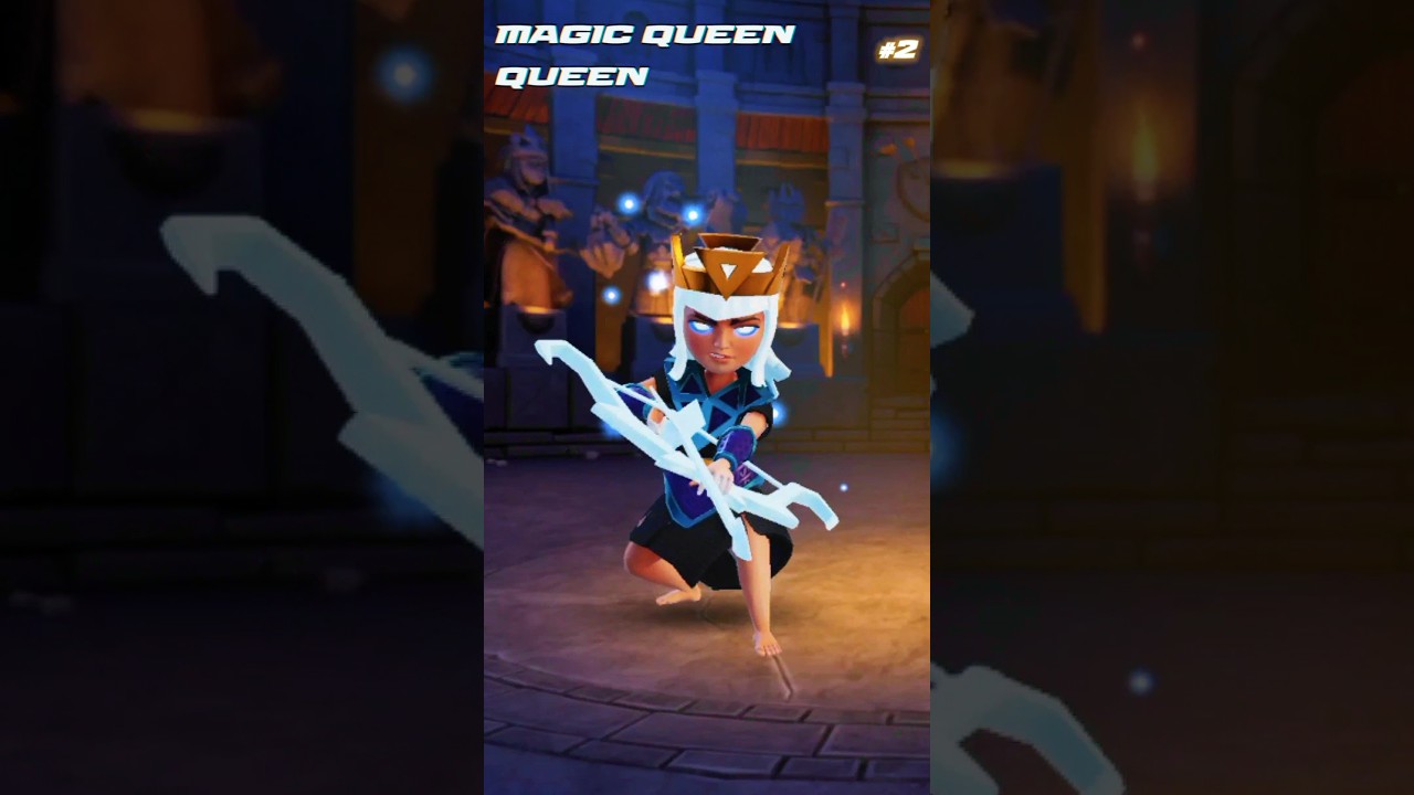 TOP 5 ARCHER QUEEN SKIN'S✨#clashofclans #shortsfeed