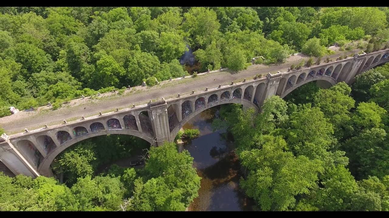 Abandoned Paulinskill Viaduct In HD-4K