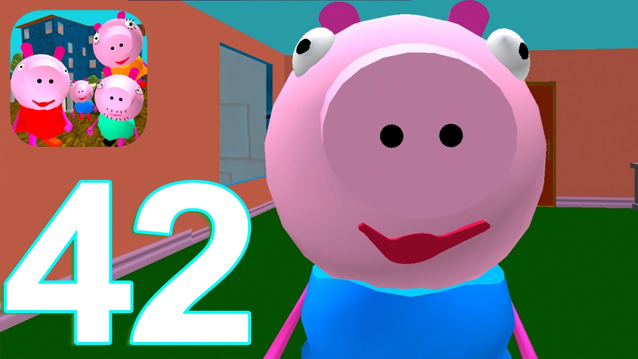 Piggy Neighbor family escape obby house 3D Gameplay Walkthrough Part 42 Level 11 (IOS/Android)