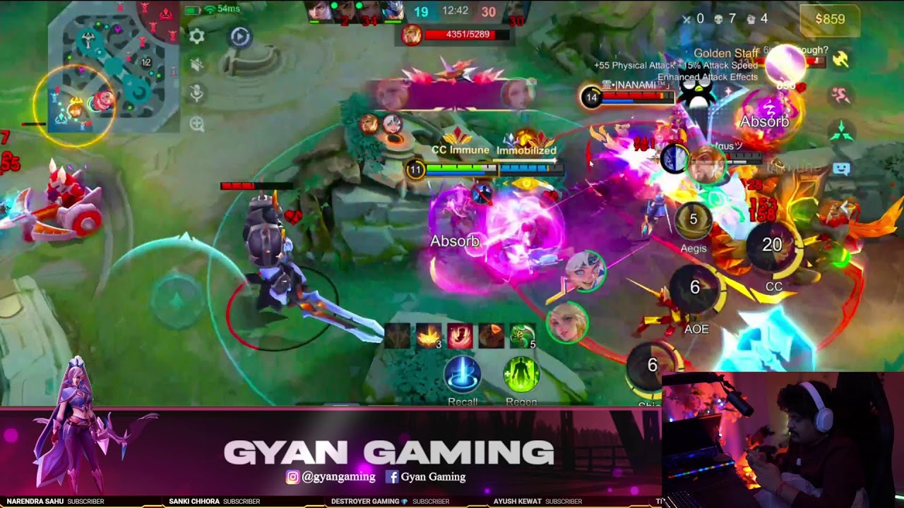 GYANGAMING IS LIVE PLAY MOBA