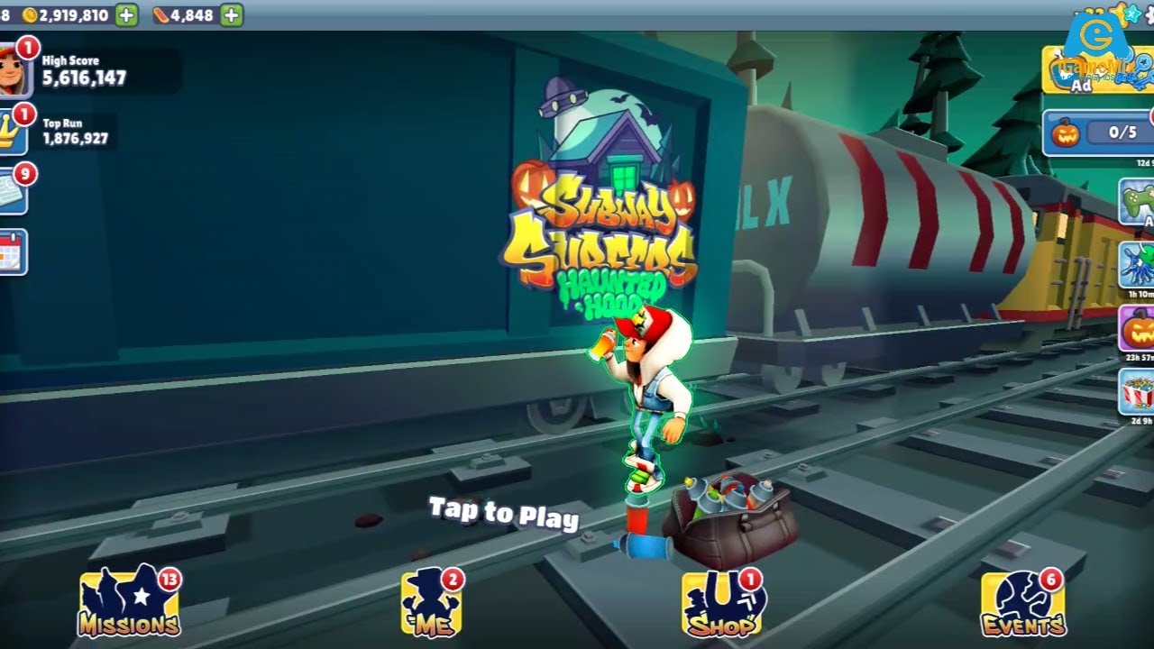 iGameMix🎃NEW UPDATE SUBWAY SURFERS 2024 HAUNTED HOOD BY JAKE HD FULLSCREEN👏Gameplay #244