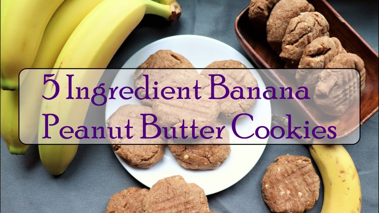 5 Ingredient Vegan Banana Peanut Butter Cookies