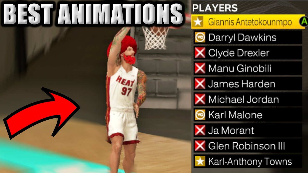BEST LAYUP AND DUNK ANIMATIONS FOR CENTERS 7'0 AND UP IN NBA 2K23