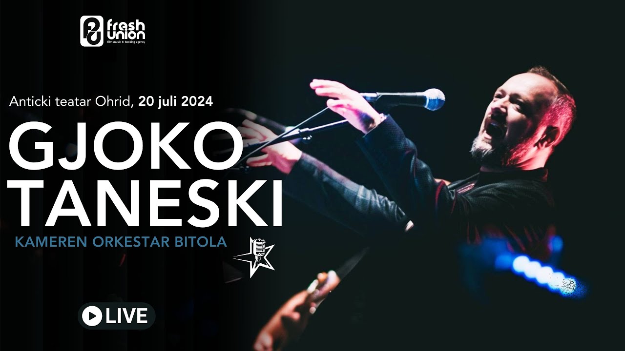 GJOKO TANESKI KONCERT (Anticki teatar Ohrid 20.07.2024)