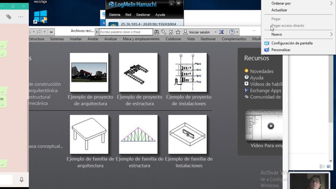 Revit Compartición de proyectos con Hamachi 2