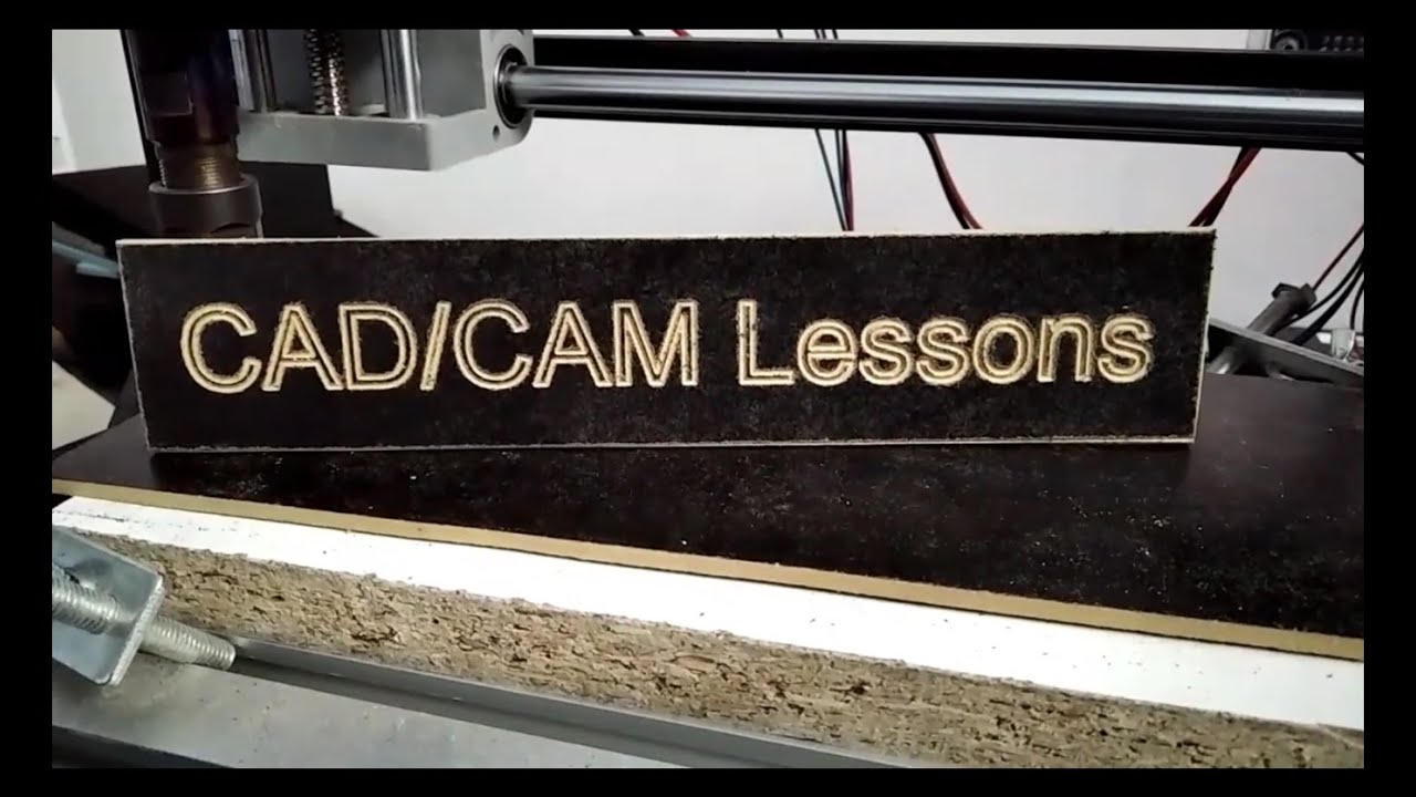 QCAD CAM and CNC 3018 PRO - Engraving