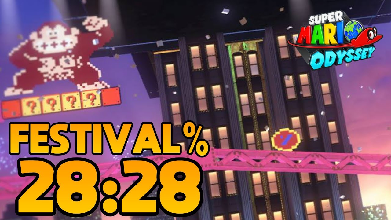 [WR] Super Mario Odyssey Festival% Speedrun in 28:28