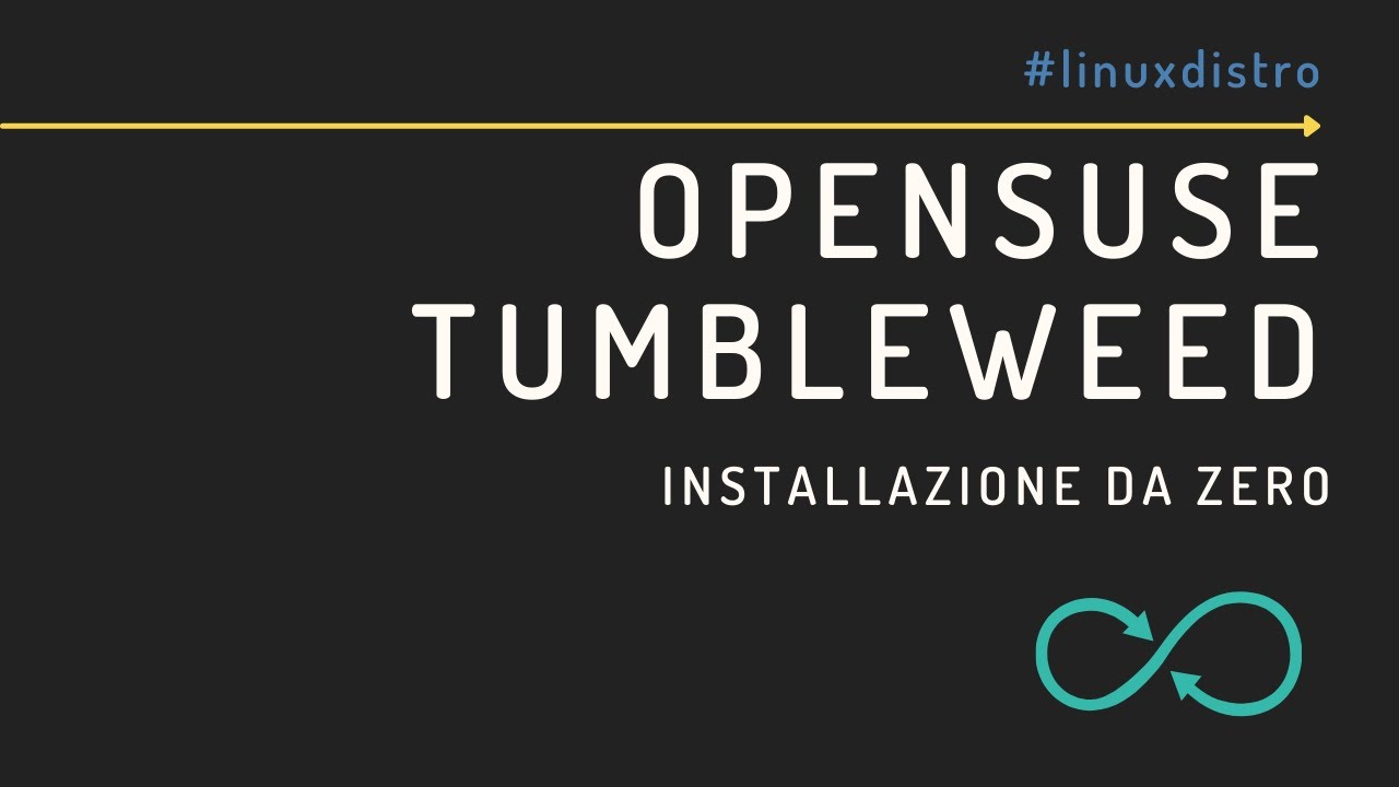 Opensuse Tumbleweed - installazione da zero (Marzo 2024)