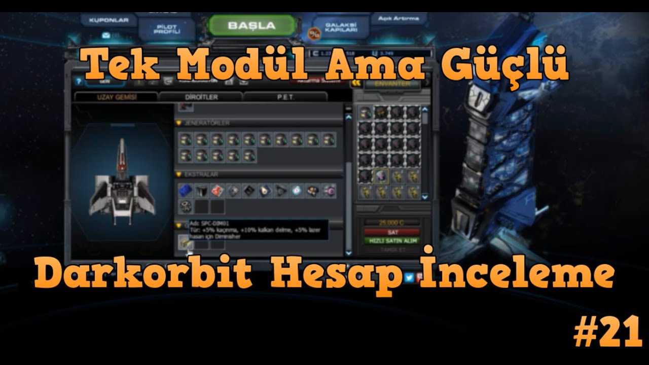 Darkorbit Tek Modül Ama Güçlü Modül / Hesaplarınızı İnceliyorum #21