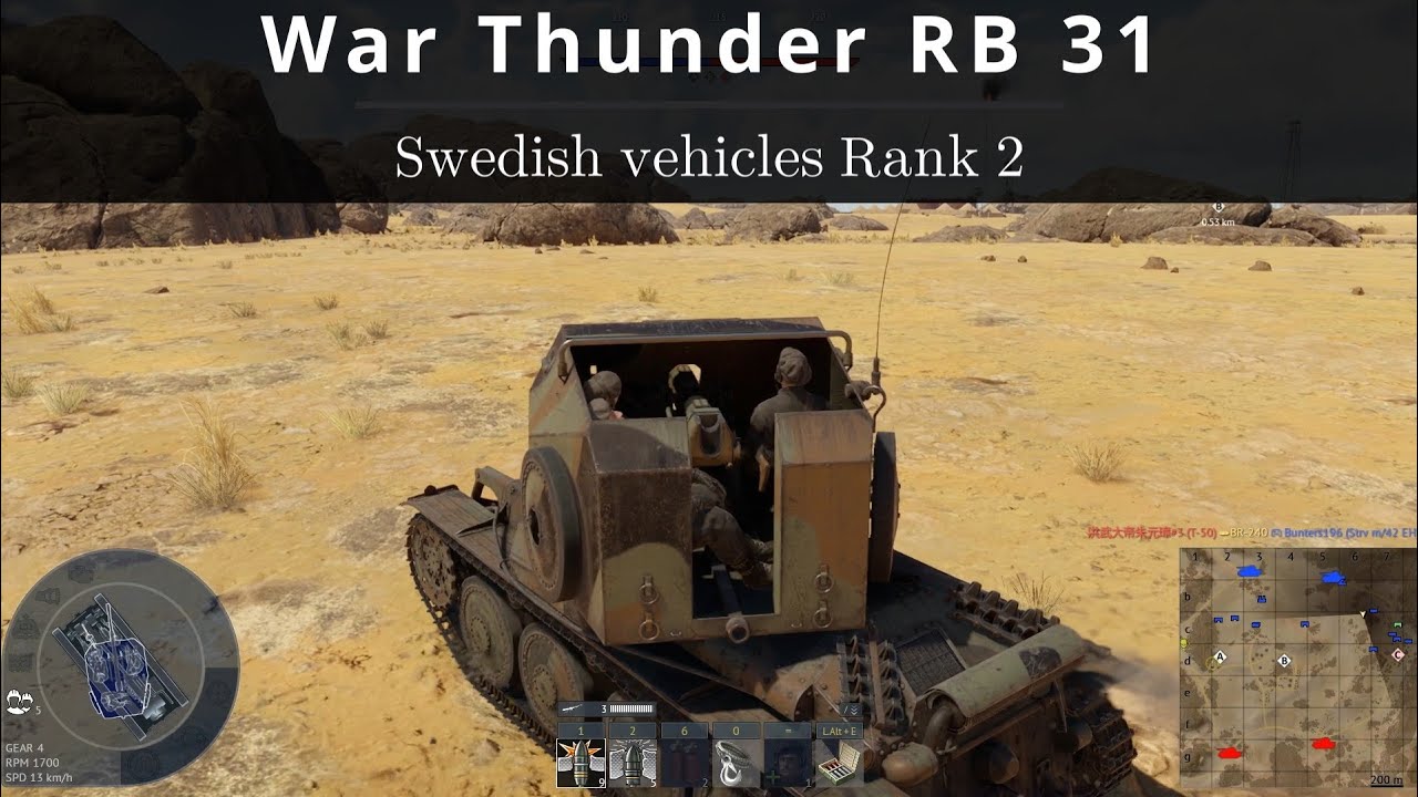 War Thunder RB 31 ⛑️ Swedish Rank 2