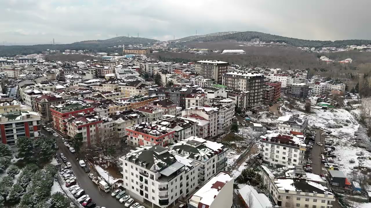 İstanbul’dan Kar Manzarası - Çekmeköy Kar Altında #çekmeköy #istanbul #djimini4pro 