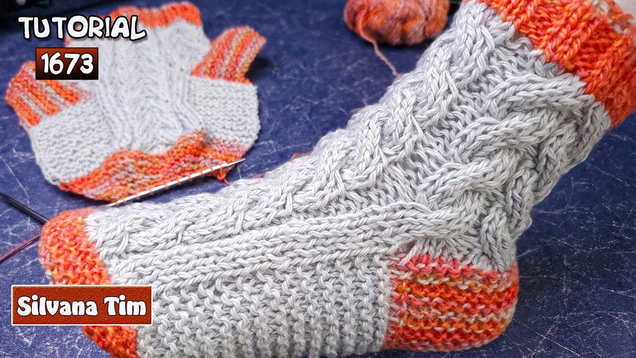 🧶Vas a querer TEJER estos Calcetines / Babuchas a Dos Agujas😍🧦 Súper cómodos y fáciles