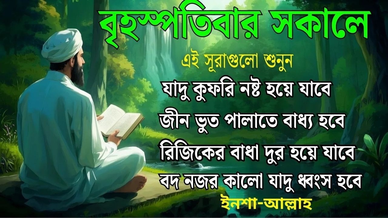 আজ বৃহস্পতিবার | জীন, ভুত, রোগ, দুশ্চিন্তা, বদনজর, রিজিকের বাধা দুর হবে | Listen every Thursday
