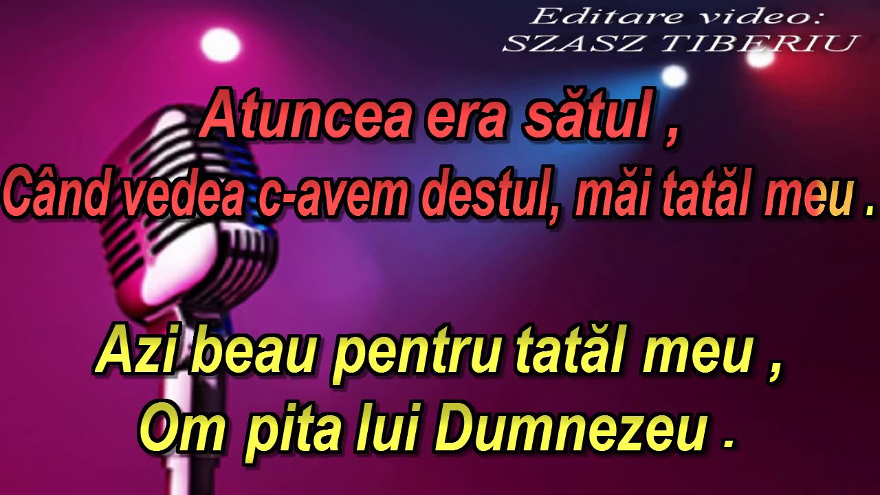 Tata meu, karaoke