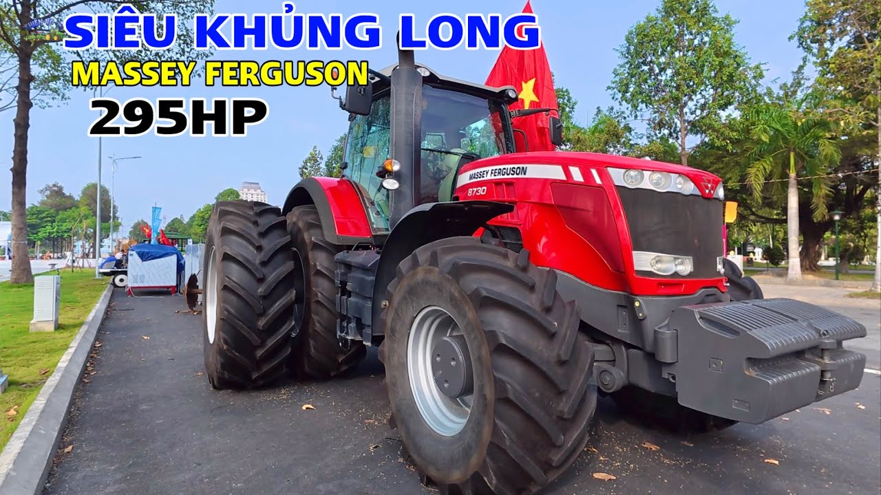 Chiêm ngưỡng siêu khùng long máy cày massey ferguson 8730 hàng hiếm ở việt nam