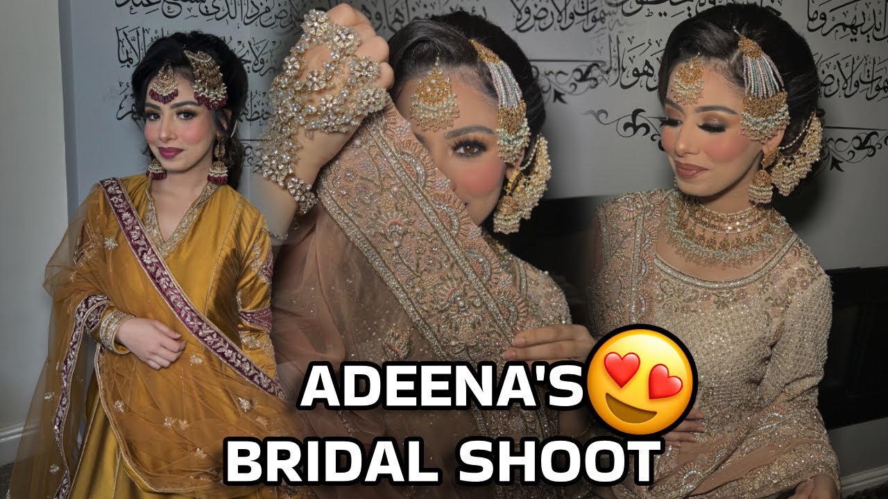 ADEENA DOES HER FIRST BRIDAL SHOOT EVER!! SHE VLOGS HER EXPERIENCE 😍