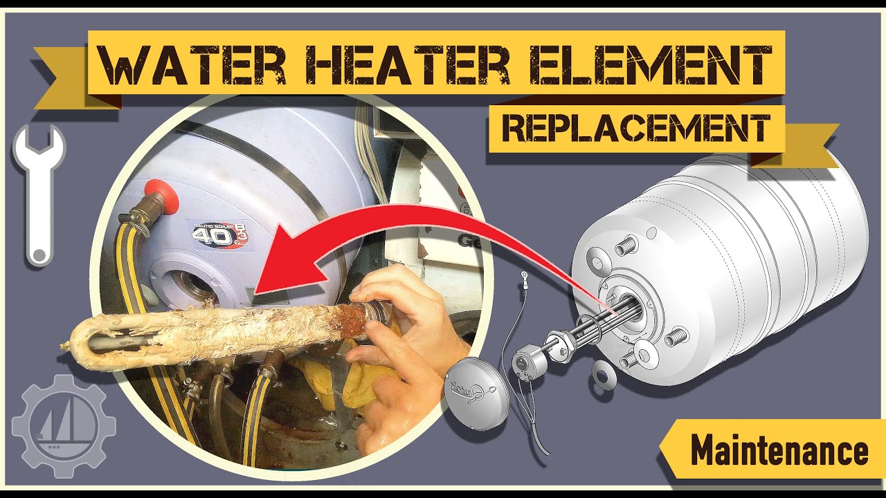 #Quick Boiler Water Heater Element Replaced on Sailboat with Electrical Ground Fault: Model B3 40L