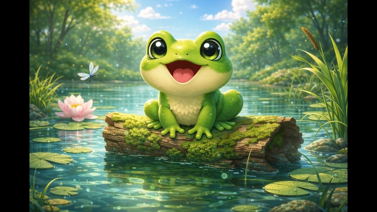 Little Frog Song 🐸 | Cute Frog Song for Kids | My First Songs