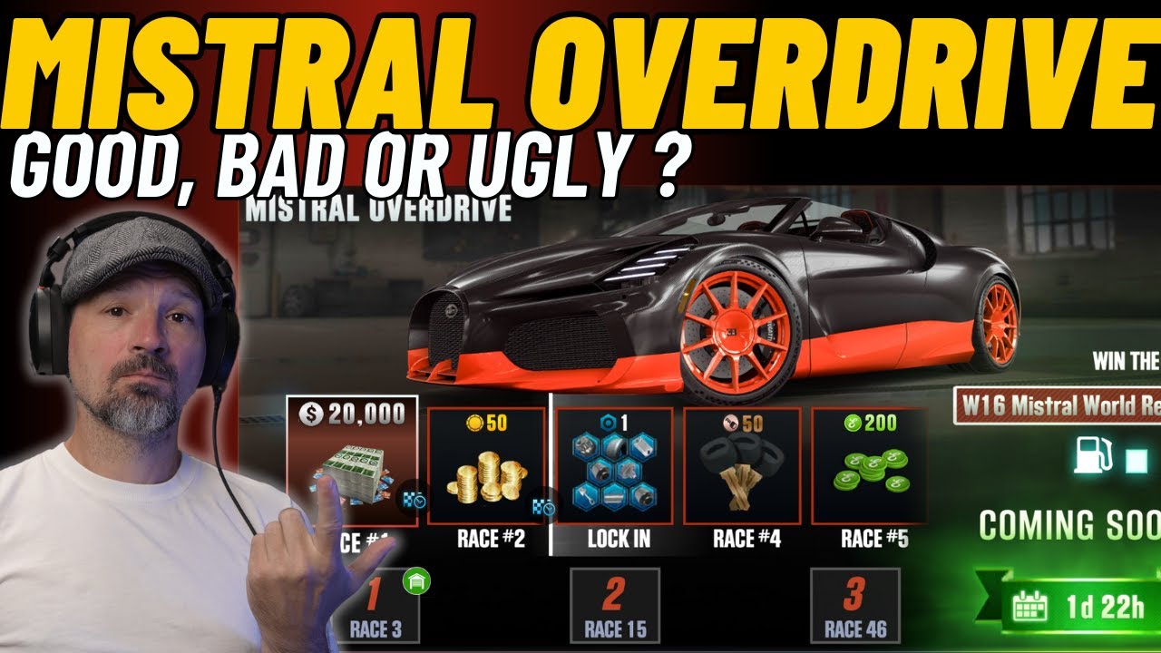 CSR2 Is The Mistral Overdrive Event worth your time? | Win the Bugatti W16 World Record Edition