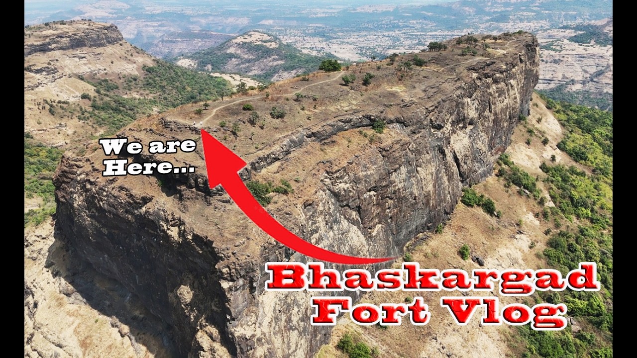 Trekking to Bhaskargad Fort near Harihar &Trimbak  Fort Ranges |Nashik| Adventure|History|Drone View