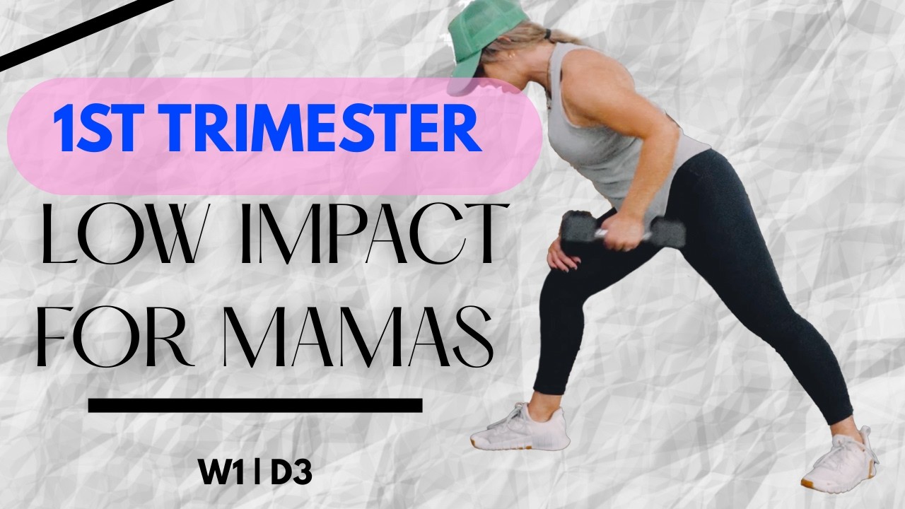 First Trimester Dumbbell Workout | Day 3 | Safe Strength Training | Low Impact | Move with Hope