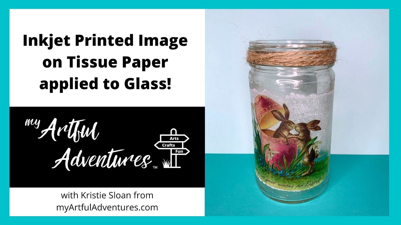 Inkjet Printed Tissue Applied to Glass