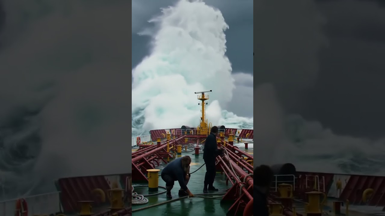 Here's How Sailors Secure a Ship in a Massive Storm #seaman