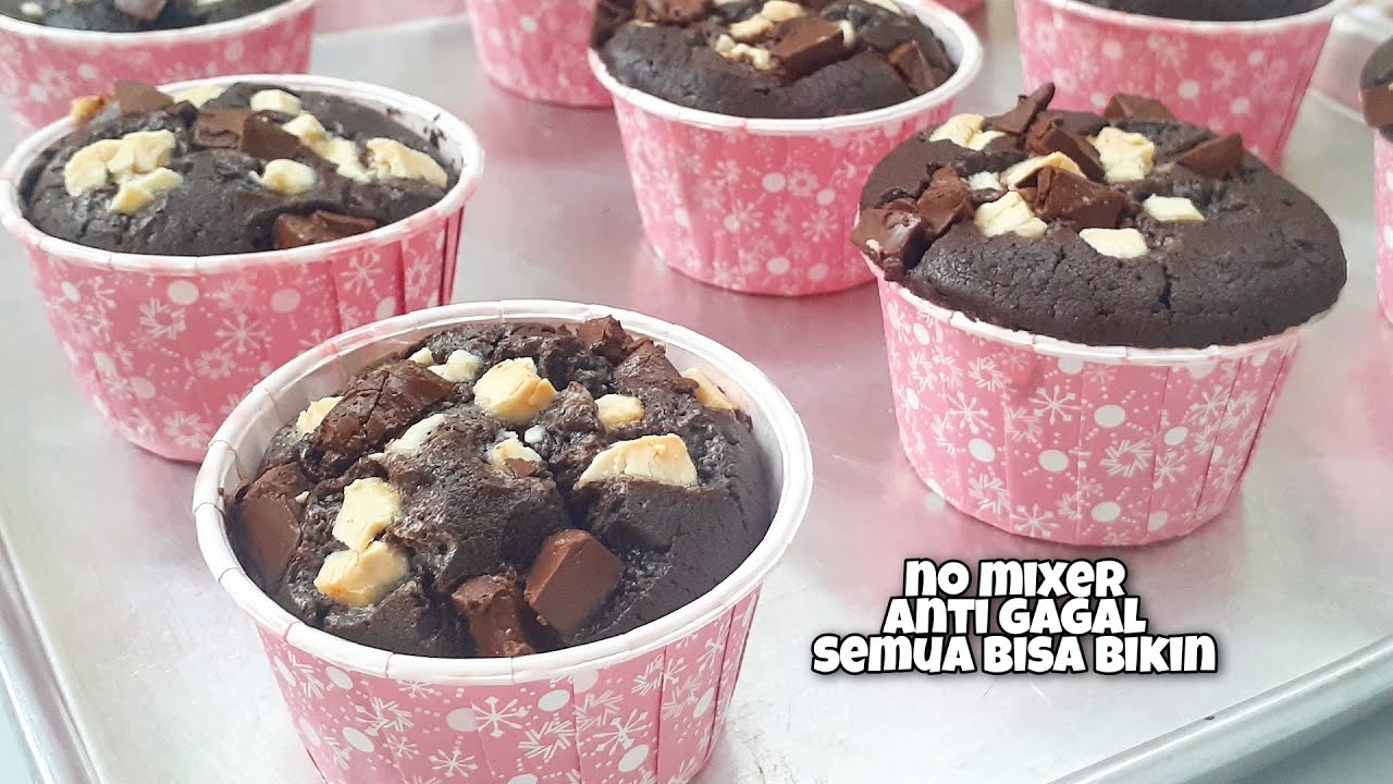 SEMUA BISA BIKIN THE BEST MUFFIN CHOCOLATE EVER -TANPA MIXER