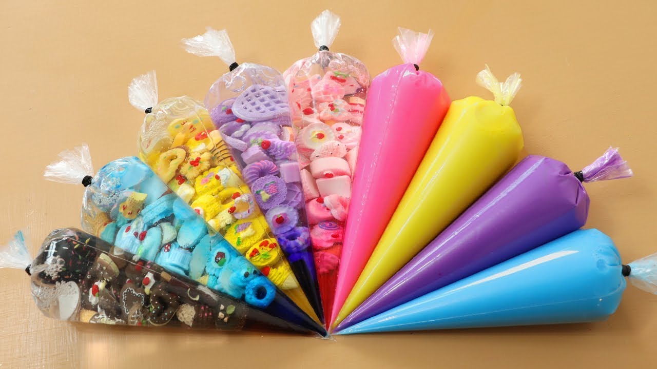 Making Slime with Piping Bags! Most Satisfying Slime Video★ASMR★#ASMR #PipingBags