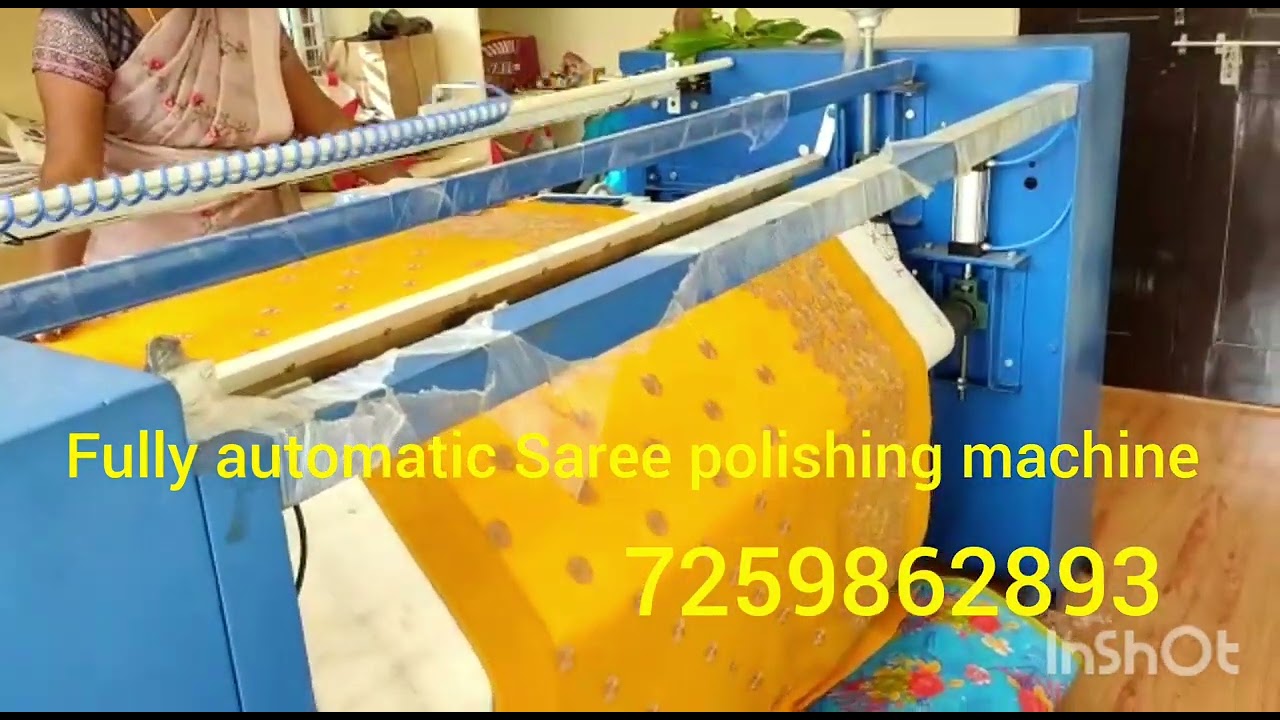 Fully automatic Saree polishing machine contact n.o 7259862893,9581439742