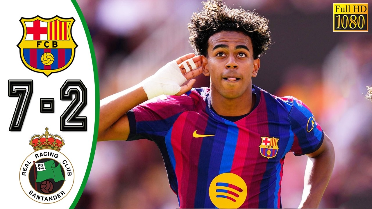 Barcelona vs Racing Santander 7-2  All Goals & Highlights 2026
