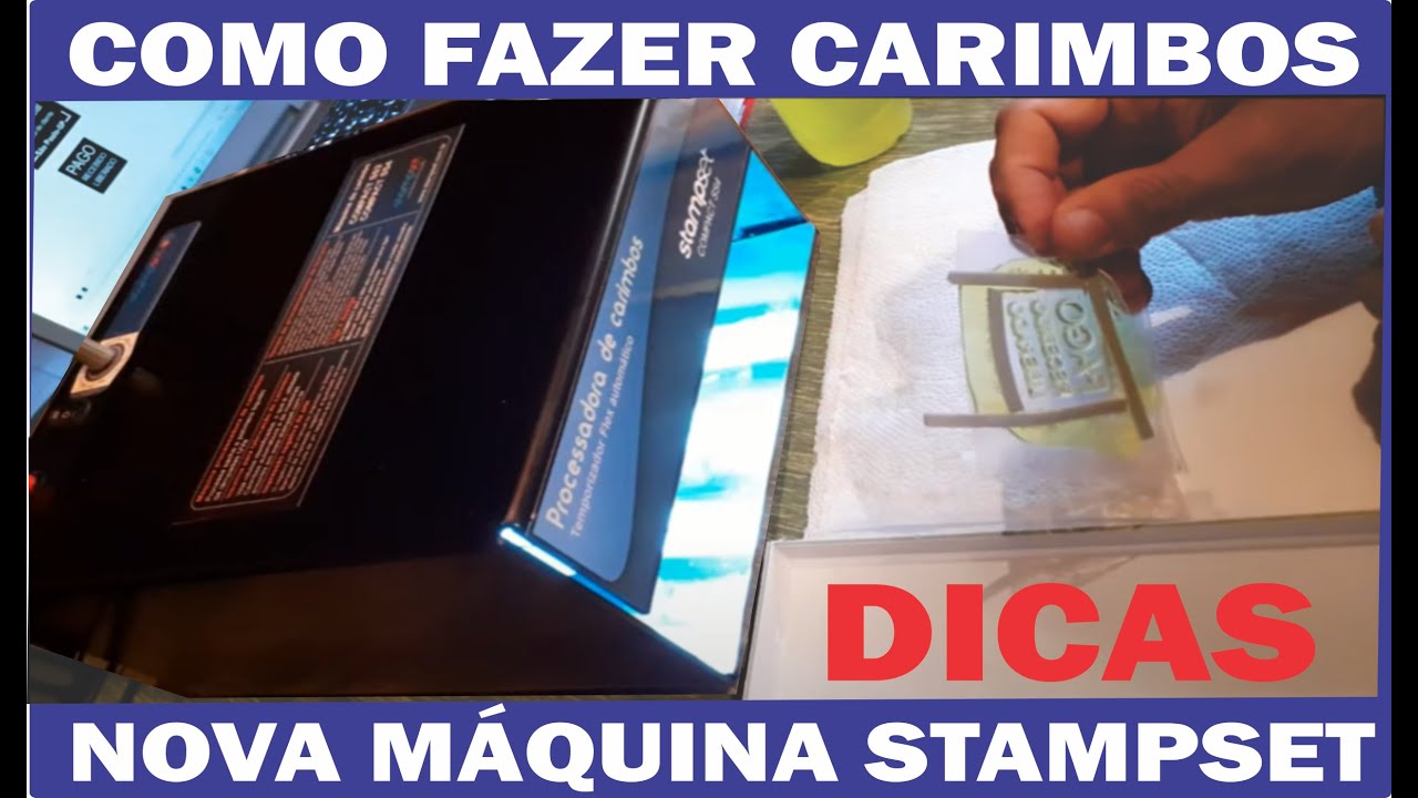 Como fazer carimbos: aula completa com dicas, Nova máquina Stampset parte 02