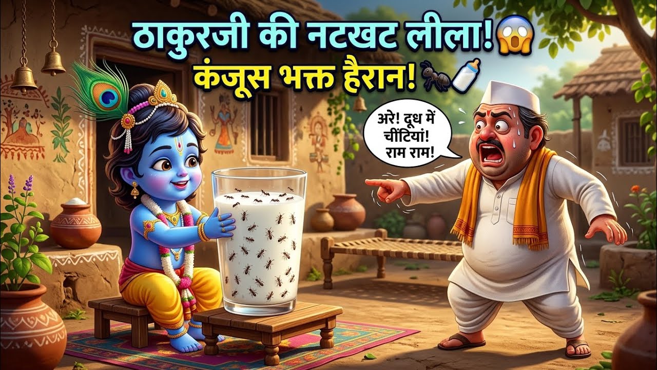 ठाकुरजी और एक कंजूस भक्त की कहानी @BhaktiPath @TSeriesBhaktiSagar 