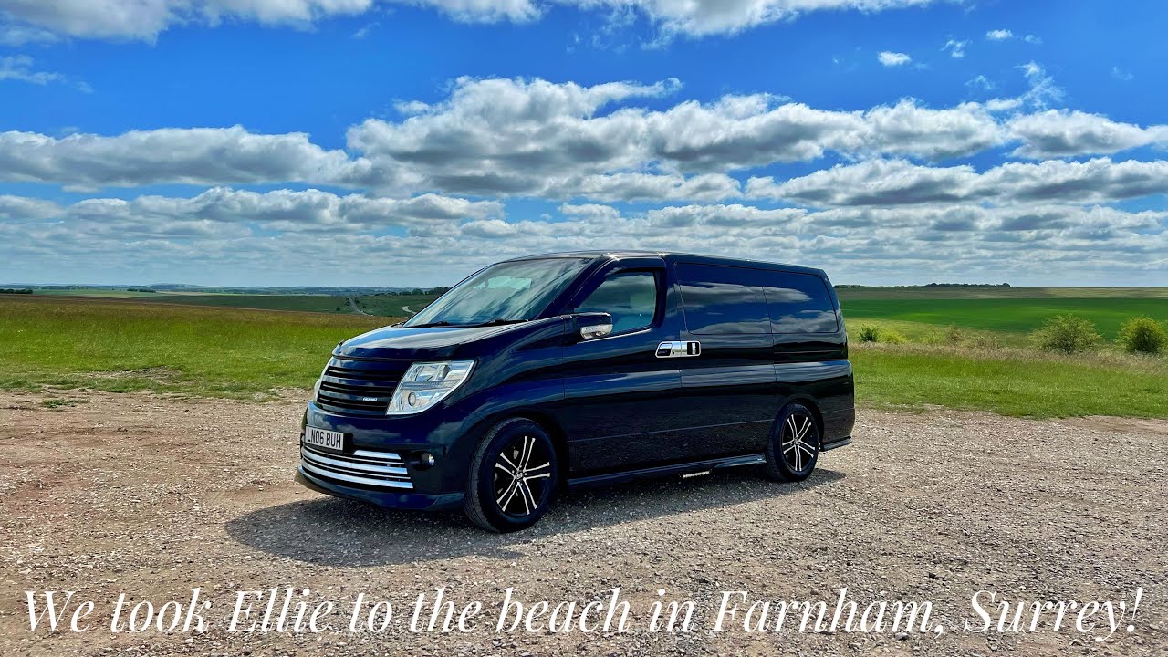 Frensham Great Pond | A Beach in Farnham | Surrey | Family day out | Nissan Elgrand | Van Life