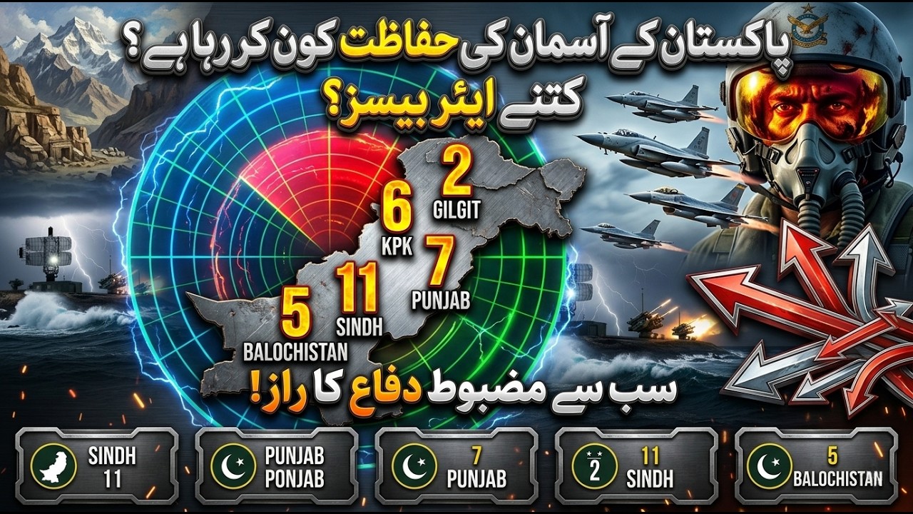 How Many Air Bases Protect Pakistan's Skies? 😲✈️ | PAF Provincial Strength