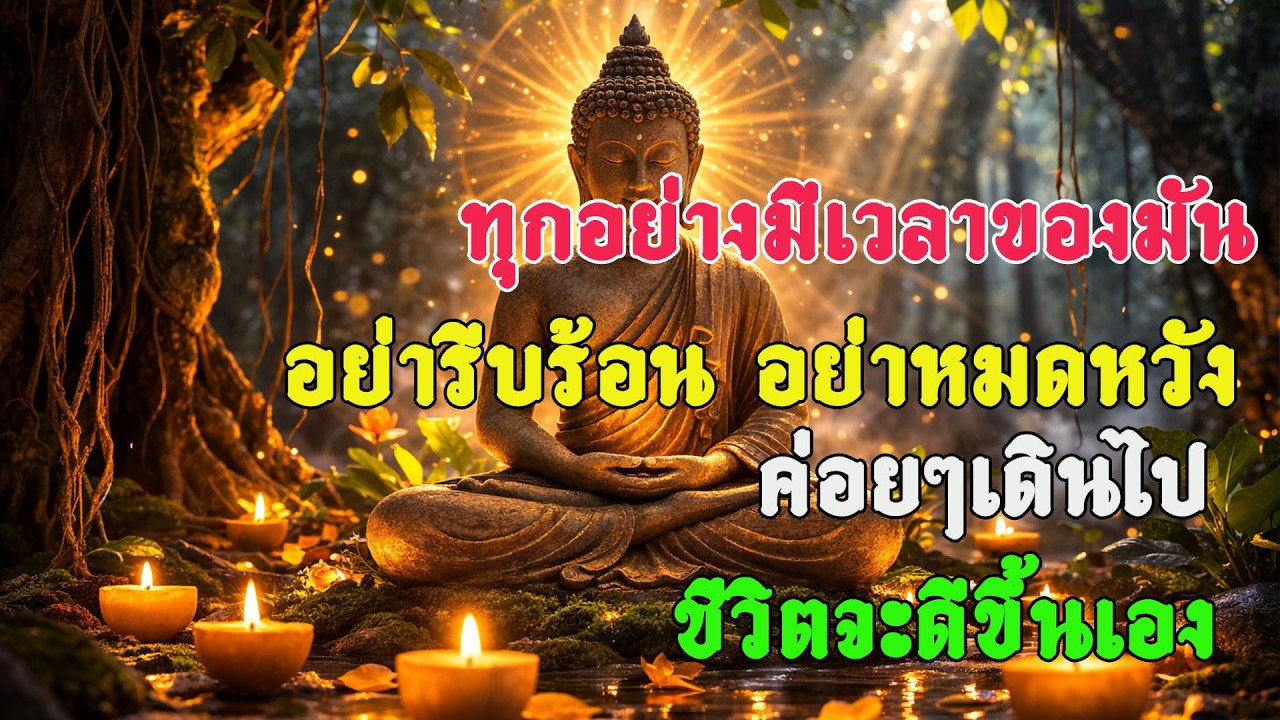 ทุกอย่างมีเวลาของมัน อย่ารีบร้อน อย่าหมดหวัง ค่อยๆเดินไป ชีวิตจะดีขึ้นเอง