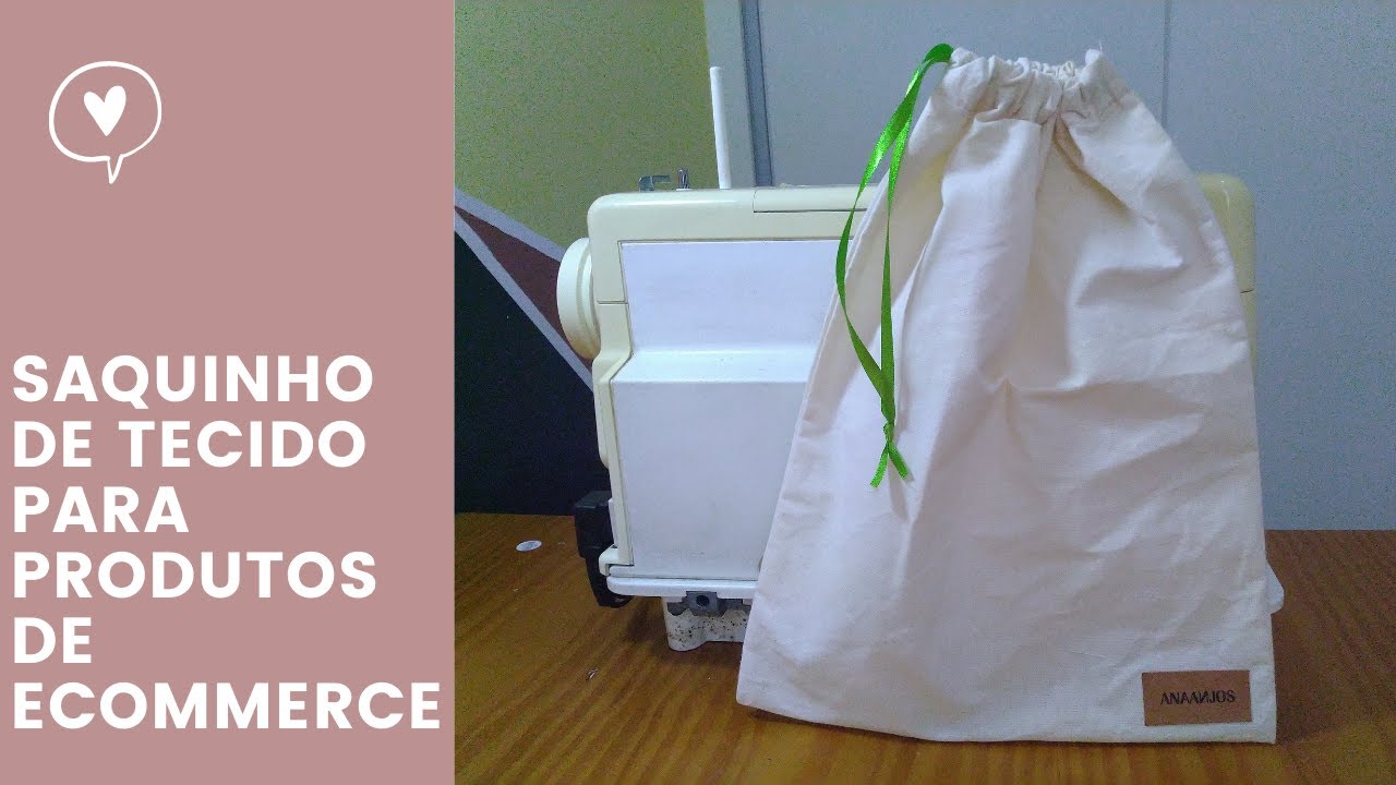 Diy: Saquinho de tecido mais rápido do mundo! Adaptável para qualquer tamanho - Costura Francesa