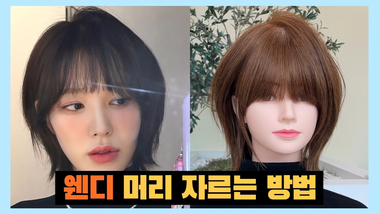 웬디 단발 허쉬컷 자르는 방법을 모르면 손해보겠죠??