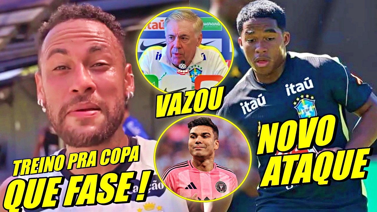 AL&Ocirc; ANCELOTTI ! NEYMAR COMEMORA GOL ! VAZA ESCALA&Ccedil;&Atilde;O DE ANCELOTTI E MAIS ....