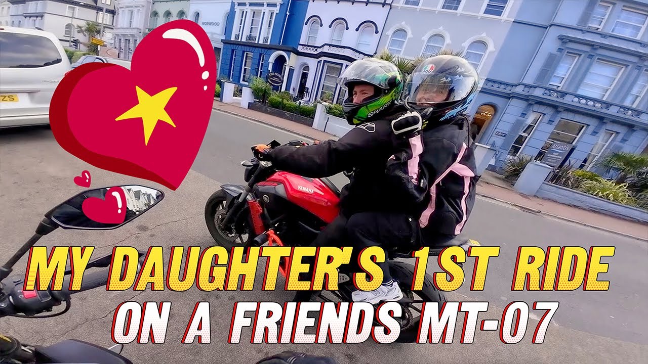 First Motorbike Ride for my Daughter on a friends MT-07! A Bike Night Adventure!