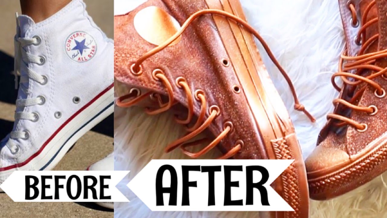 DIY ROSE GOLD CHUCKS ( CONVERSE ) & SUMMER SANDALS | MISSCHARMSIE