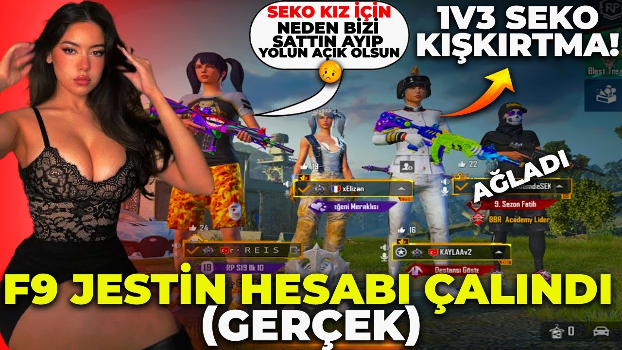 F9 JESTİN HESABI ÇALINDI 🤔 SEKO KIZ İÇİN BİZİ SATTI!! MANİTA ERKEK ÇIKTI 🤣 | PUBG MOBİLE