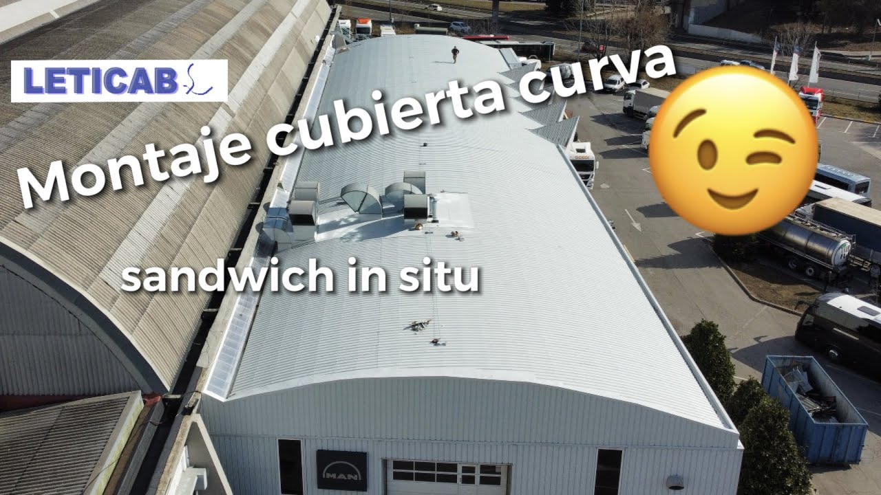 👍Montaje CUBIERTA chapa CURVA❓